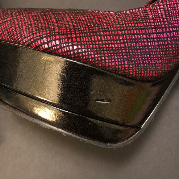 NWOB JustFab Flirty Shiny Platform Heels - Picture 8 of 8